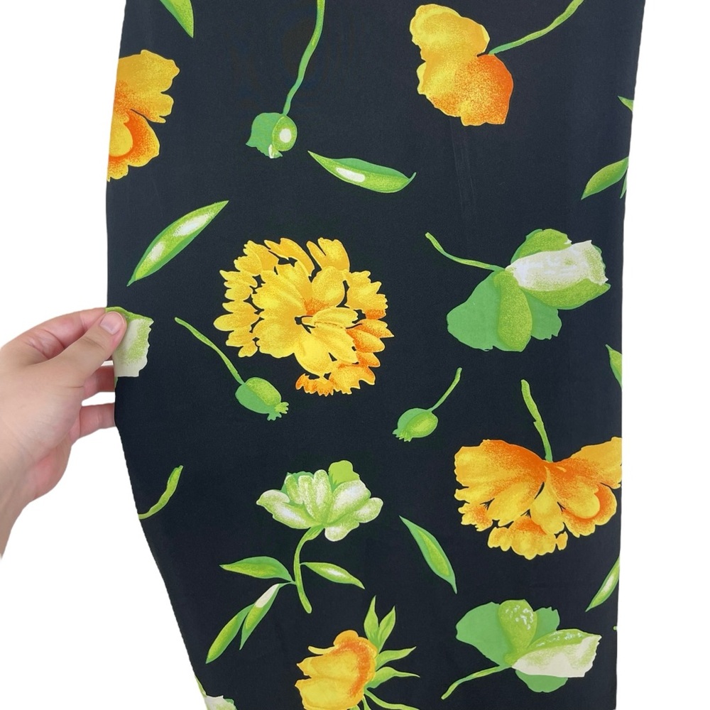 Vintage Y2K Daily Wear Women’s Size Small Yellow Floral Cottagecore Grunge Dress - Picture 3 of 11